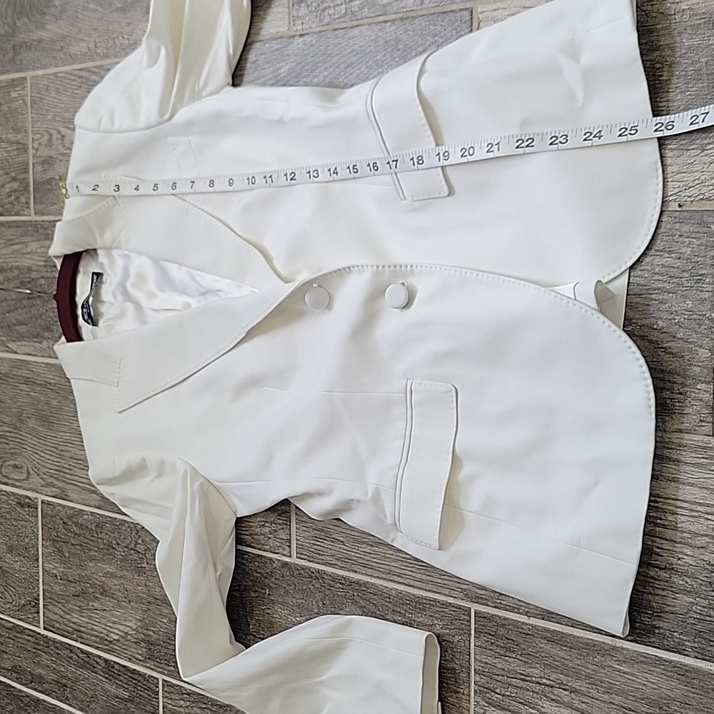 DOLCE & GABBANA Blazer Suit Jacket Size 40 (Small) White/Cream - Picture 8 of 9